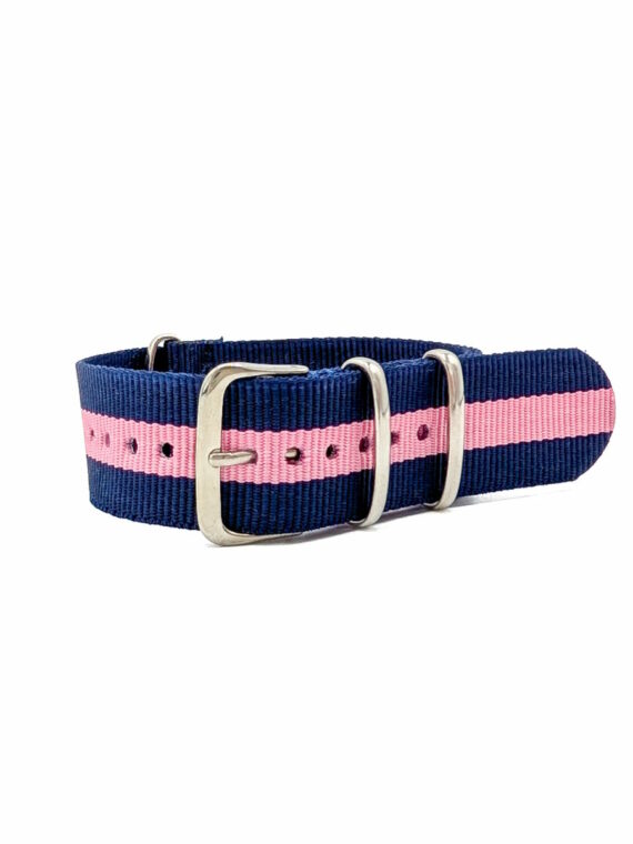 Bracelet NATO Tendance bleu et rose BNTBR