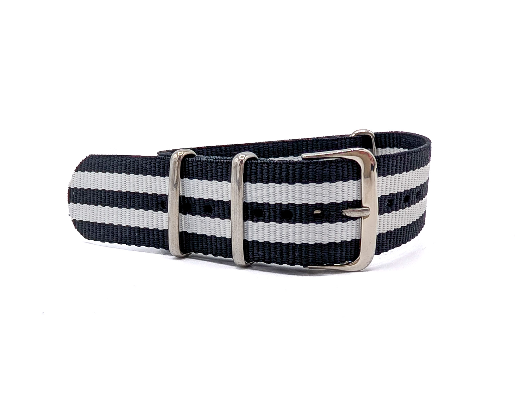 Bracelet NATO Tendance noir et blanc BNTNB