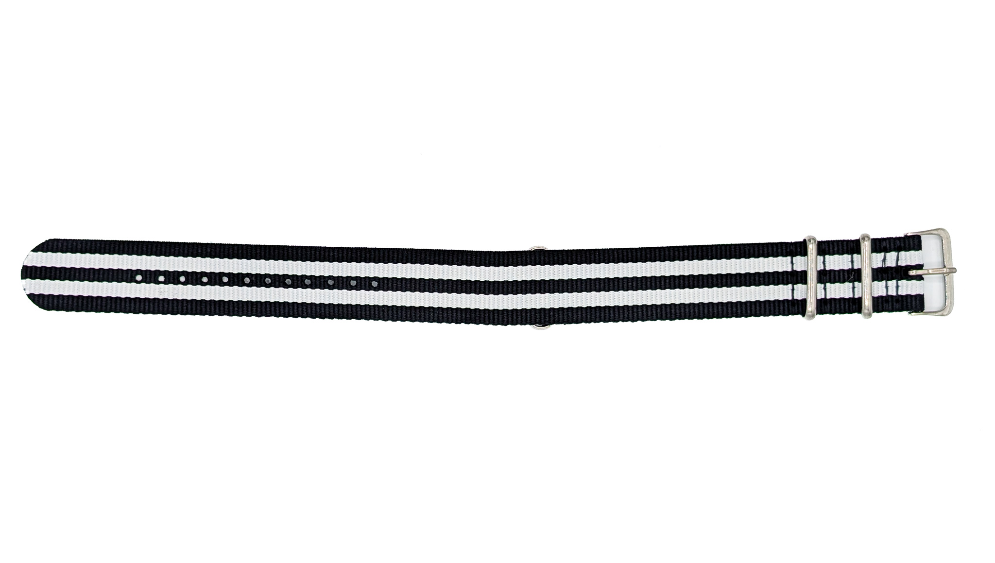 Bracelet NATO Tendance noir et blanc