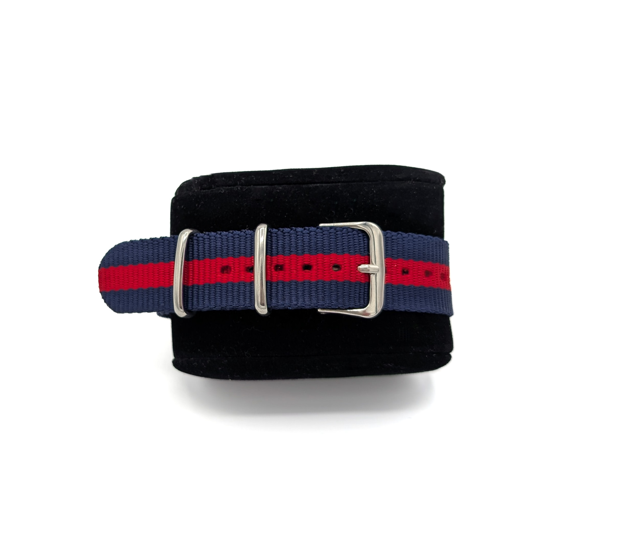 Bracelet NATO rouge et bleu BNMRB